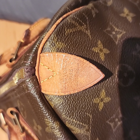 Authentic LOUIS VUITTON Speedy 30 Monogram Canvas Boston Hand Bag Purse - Picture 8 of 14